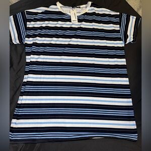 Striped Shirt Dress 💙